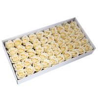 Rosa de sabão Pequena ( 50 Un. ) Marfim